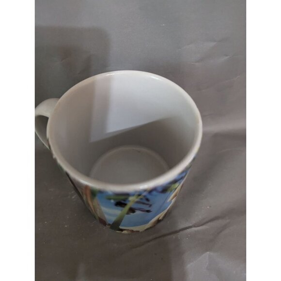 Golden Retriever puppy dog mug cup   blue white 10 OZ - Picture 8 of 9